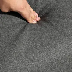 HOMCOM Set of 2 Accent Armchair, Living Room Chair, Wooden Upholstered Single Lounge Chair with Rubber Wood Legs and Padded Seat, Leisure Sofa Chair for Bedroom Office, Dark Grey - 8