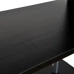 HOMCOM S Shape Bookcase, 5 Tiers Bookshelf, Modern Freestanding Storage Shelf for Home Office, Study, Living Room, 80 x 30 x 145cm Black - 9