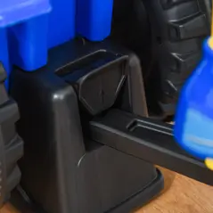 HOMCOM Ride On Tractor Toddler Walker Foot To Floor Slider w/ Horn Storage Steering Wheel for 1-3 Years Old Blue - 9