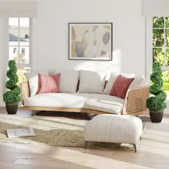 HOMCOM Set of 2 Artificial Plants, Topiary Spiral Boxwood Trees with Pot, for Home Indoor Outdoor Decor, 90cm - 8