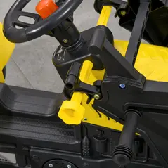 HOMCOM Ride On Tractor, Toddler Excavator Toy, Pretend Play Construction Truck with Adjustable Bucket, Horn for 3 Years+ - 8