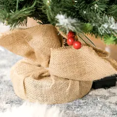 HOMCOM Set of Two 3ft Christmas Trees, with Lights, Berries and Pinecones - 9