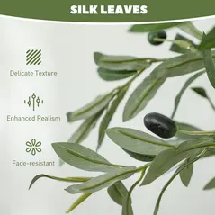 HOMCOM Silk Leaf Artificial Olive Trees - 5