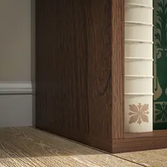 HOMCOM Seven-Cube Bookcase - Walnut Wood Effect - 9