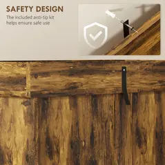 HOMCOM Tall Kitchen Cupboard, Kitchen Pantry Cabinet with Drawer, Shelves, Brown - 6