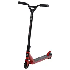 HOMCOM Street Stunt Scooter Intermediate and Beginner Freestyle Tricks Scooters For 14+ Teens Adult w/ Rear φ10cm Wheel & Brake - Red - 1