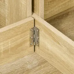 HOMCOM Space-saving Drop Leaf Table, Folding Dining Table for Small Space, Kitchen, Dining Room, Oak - 8