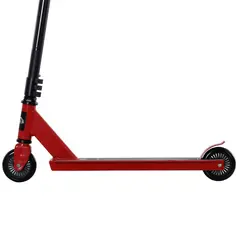 HOMCOM Street Stunt Scooter Intermediate and Beginner Freestyle Tricks Scooters For 14+ Teens Adult w/ Rear φ10cm Wheel & Brake - Red - 7