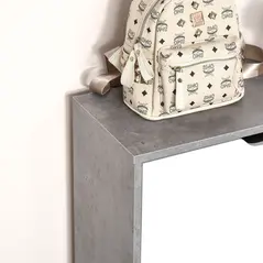 HOMCOM Two Drawer Shoe Cabinet Home Storage Organiser w/ Groove Handles Adjustable Shelves Modern Boxy Rack Hallway Bedroom Furniture - 8