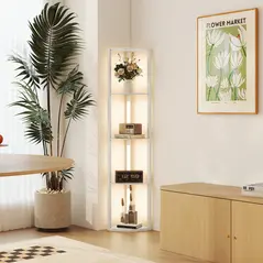 HOMCOM Three-Tier Corner Floor Lamp - 9