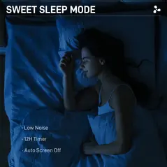 HOMCOM Three Mode Pedestal Fan, with Insect Repellant Box and LED Panel - Black - 7