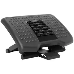 HOMCOM Three-Level, Multi-Angle Massage Footrest - Black - 1