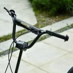 HOMCOM Teen Kids Stunt Scooter w/ Adjustable Handlebar, 12 Inch Rubber Tyres, Dual Brakes, Black - 9