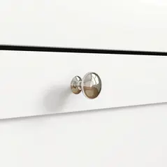 HOMCOM Two Flip Drawer Shoe Cabinet - White - 9