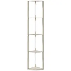 HOMCOM Three-Tier Corner Floor Lamp - 1