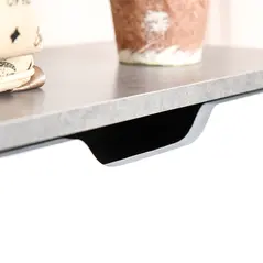 HOMCOM Two Drawer Shoe Cabinet Home Storage Organiser w/ Groove Handles Adjustable Shelves Modern Boxy Rack Hallway Bedroom Furniture - 9