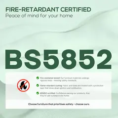 HOMCOM Three-Way Two-Seater Sofa Bed - Green - 9