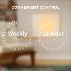 HOMCOM Wifi Smart Electric Heater, Far Infrared, Wall Mounted - 400W - 8