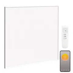 HOMCOM Wifi Smart Electric Heater, Far Infrared, Wall Mounted - 520W - 1