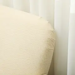 HOMCOM Velvet Feel Fabric 2 Seater Sofa, Small Sofa Loveseat with 21cm Thick Padding and Wood Legs, Cream White - 8