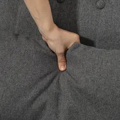 HOMCOM Wood Frame Rocking Accent Chair - Grey - 9