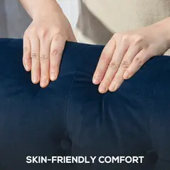 HOMCOM Wingback Accent Chair, Retro Upholstered Button Tufted Occasional Chair for Living Room and Bedroom, Dark Blue - 6