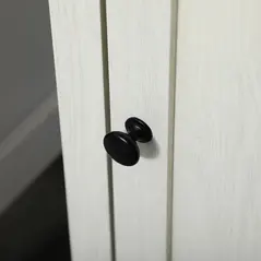 kleankin 2 Piece Bathroom Furniture Set, Tall Bathroom Cabinet with Adjustable Shelves, Under Sink Cabinet with Cupboard and Open Shelf, Ash Wood Effect - 8