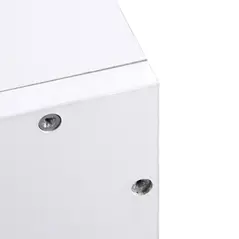 HOMCOM Wall Mounted Coat Hanger Hooks Rack Stand Hallway Coat Rack Rail & Storage Shelf Hanging Coat Organizer (White) - 8