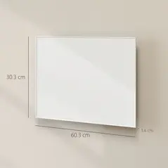 HOMCOM Wifi Smart Electric Heater, Far Infrared, Wall Mounted - 170W - 3