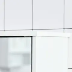 kleankin Bathroom Mirror Cabinet, Wall Mounted Storage Cupboard with Double Doors and Adjustable Shelf, Bathroom Organizer, Grey - 9