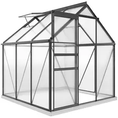 Outsunny 190 x 190cm Walk-In Polycarbonate Greenhouse - 1