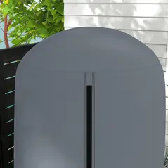 Outsunny 190 x Φ128cm Hanging Egg Chair Furniture Cover - Grey - 7