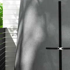 Outsunny 196 x 230 cm Hanging Egg Chair Protective Cover - Grey - 9