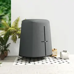 Outsunny 196 x 230 cm Hanging Egg Chair Protective Cover - Grey - 7