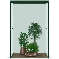 Outsunny 120 x 120cm Compact Plant Cage, with Netting - Green - 8