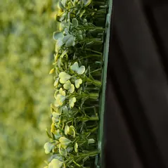 Outsunny 12PCS Artificial Boxwood Wall Panels 50cm x 50cm Grass Privacy Fence Screen Faux Hedge Greenery Backdrop Encrypted Milan Grass for Home Garden Backyard Balcony - 8