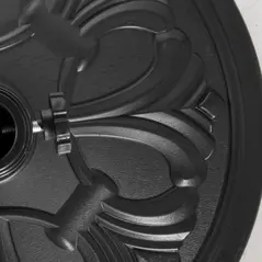 Outsunny 13kg Round Parasol Base Sun Umbrella Weight Stand Holder Patio Outdoor Garden, Black - 9