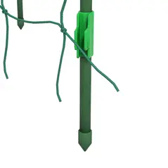 Outsunny 183 cm Tall Metal Garden Trellis, Arch Trellis for Climbing Plants Outdoor with Climbing Net - 8