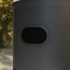 Outsunny 11 KW Freestanding Gas Patio Heater, Adjustable Outdoor Garden Propane Heater with Tip-Over Switch, Wheels, Pulse Ignition, Tank Room with Openable Door, Black - 9