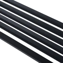 Outsunny 127L x 60W x 85H cm Powder Coated Garden Bench for Patio Backyard, Steel-Black - 8