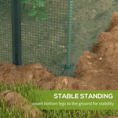 Outsunny 120 x 120cm Mini Polytunnel Greenhouse - 7