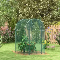 Outsunny 120 x 120cm Mini Polytunnel Greenhouse - 2