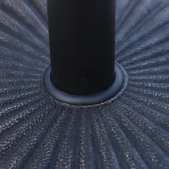 Outsunny 14kg Garden Parasol Base, Round Resin Sun Umbrella Base, Outdoor Umbrella Stand for 38mm or 48mm Outdoor Umbrella Poles, Bronze Tone - 9