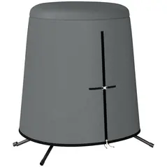 Outsunny 196 x 230 cm Hanging Egg Chair Protective Cover - Grey - 1