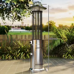 Outsunny 11Kw Adjustable Heat Gas Patio Heater - 3
