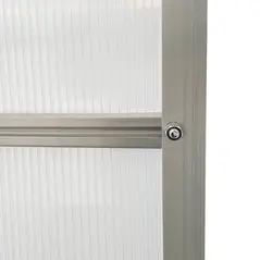 Outsunny 190 x 253 cm Walk-In Polycarbonate Greenhouse - Silver-Tone - 8