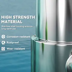 Outsunny 1100W Submersible Water Pump for Dirty/Clean Water, 18500L/H Electric Sump Pump with Float Switch, Drain Water from Garden Pond, Hot Tub, Ditches, Portable and Lightweight, Green - 5