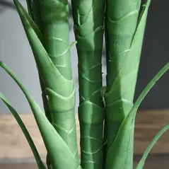 Outsunny 125cm/4FT Artificial Palm Plant Decorative Tree with Nursery Pot, Fake Plastic Indoor Home Office Décor, Green - 9