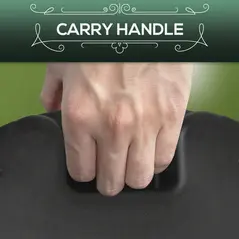 Outsunny 15kg Concrete Umbrella Parasol Base with Rattan Effect 46.5cm Dia Heavy Duty Parasol Stand for Outdoor Patio Umbrella - 6