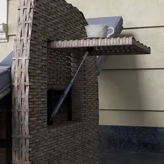 Outsunny 148° Reclining Rattan Garden Armchair, with Footrest - Brown/Grey - 9